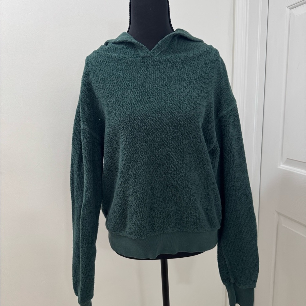 Cozy Green Hooded Sweater